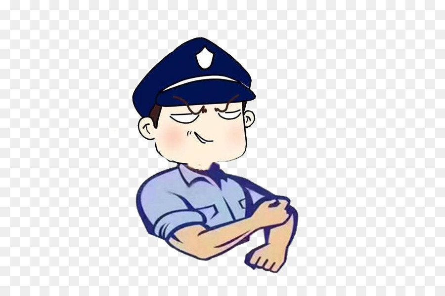 Officier De Police De Dessin Animé，Uniforme PNG