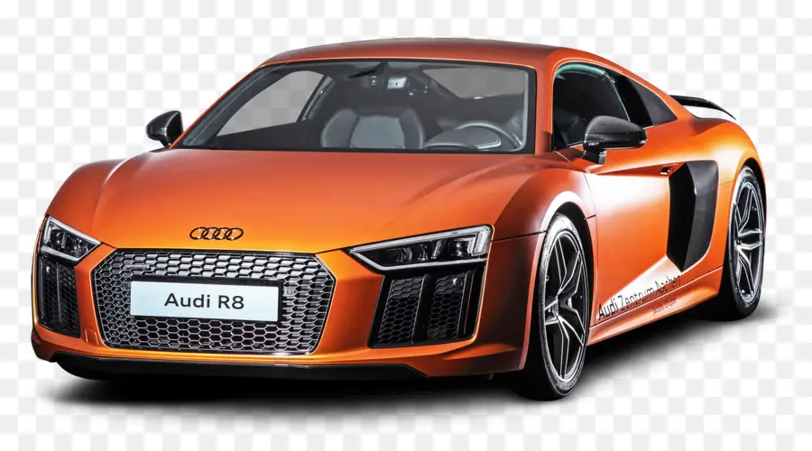 Audi R8 Orange，Voiture PNG