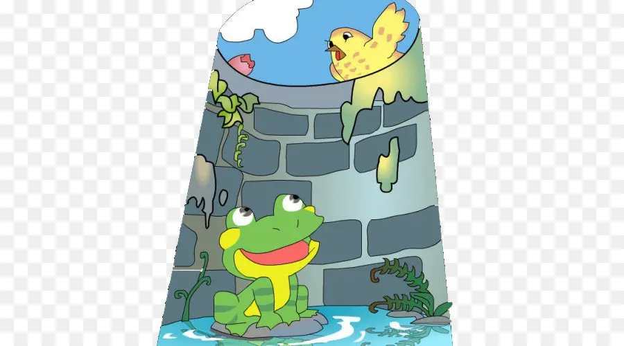 Grenouille Et Oiseau，Bien PNG