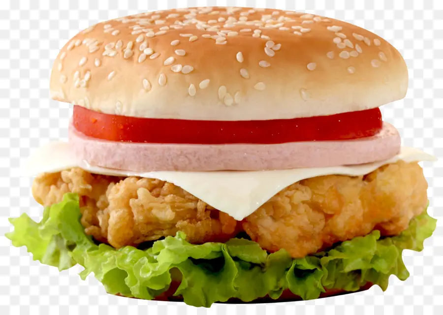 Hamburger，Sandwich Au Poulet PNG