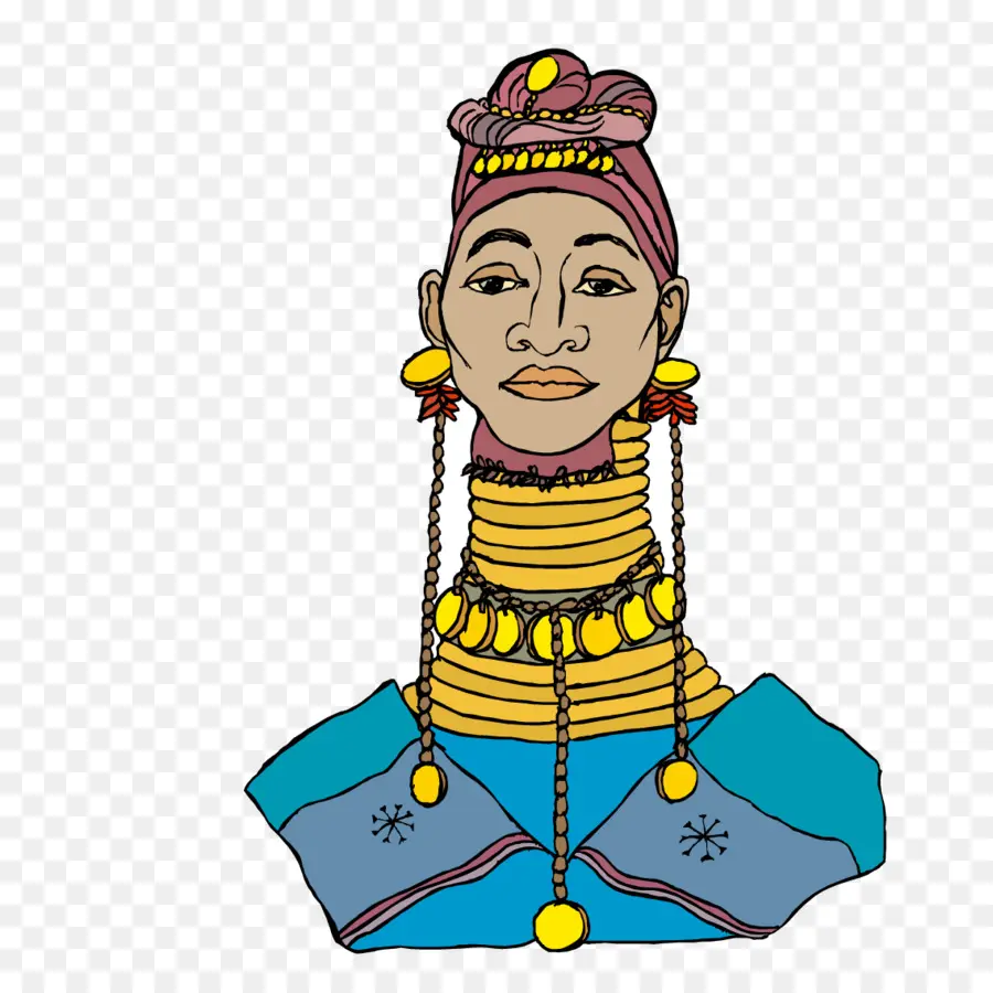 Femme，Anneaux De Cou PNG