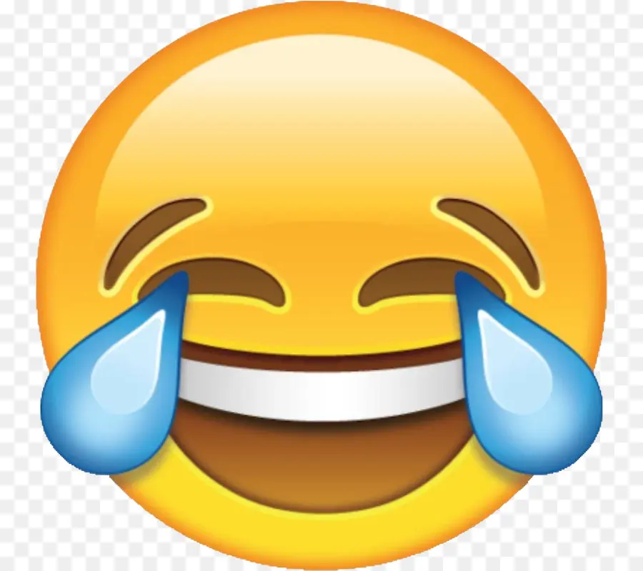 Rires，Visage Avec Des Larmes De Joie Emoji PNG