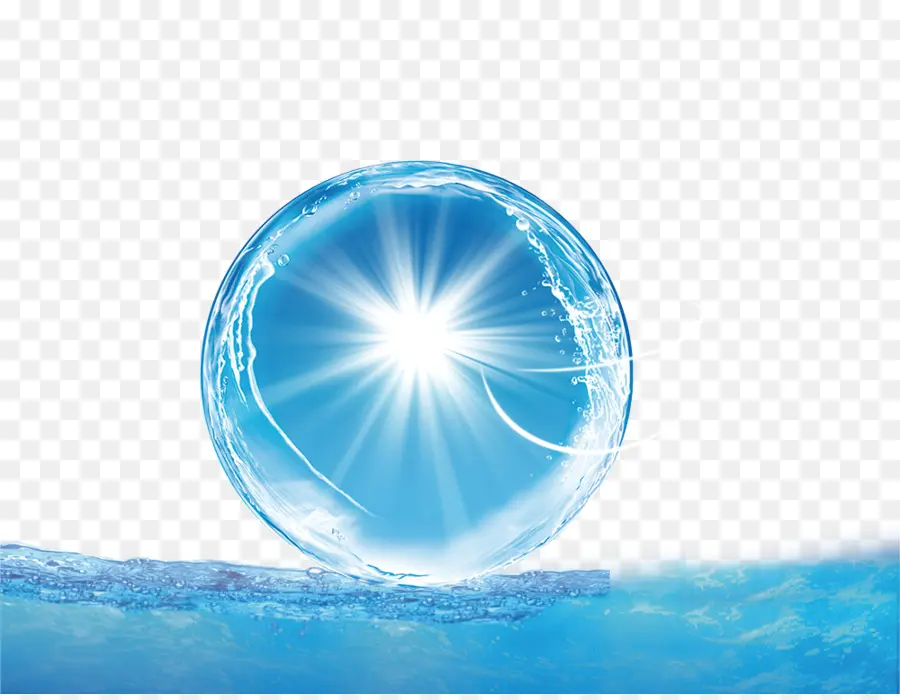 Sphère D'eau Bleue，Eau PNG