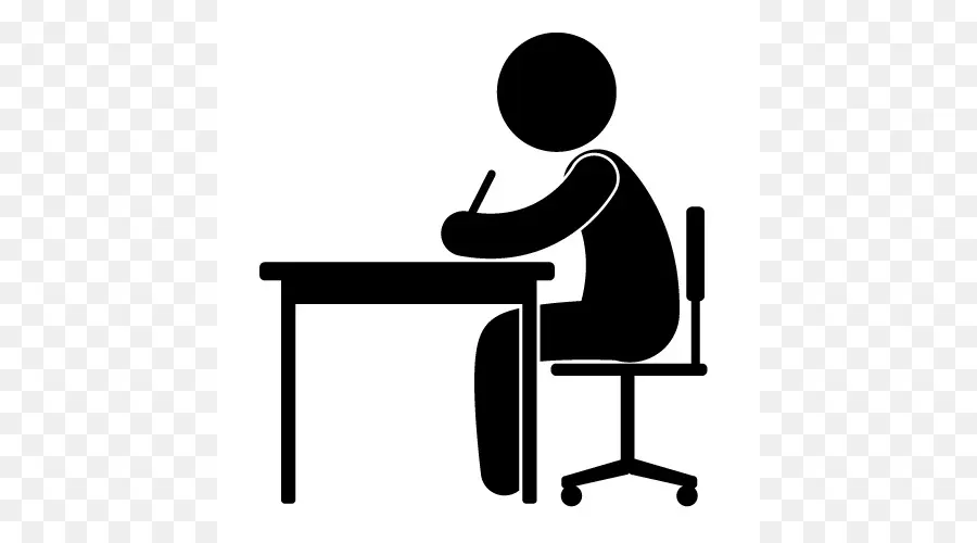 Personne écrivant，Bureau PNG