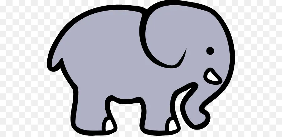 Éléphant Bleu，Dessin Animé PNG