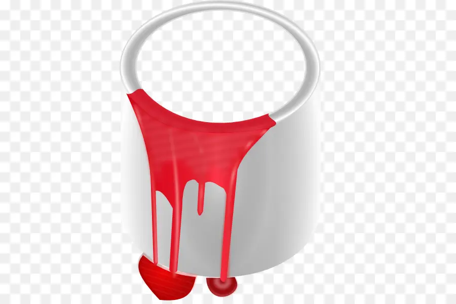 Pot De Peinture，Peinture Rouge PNG