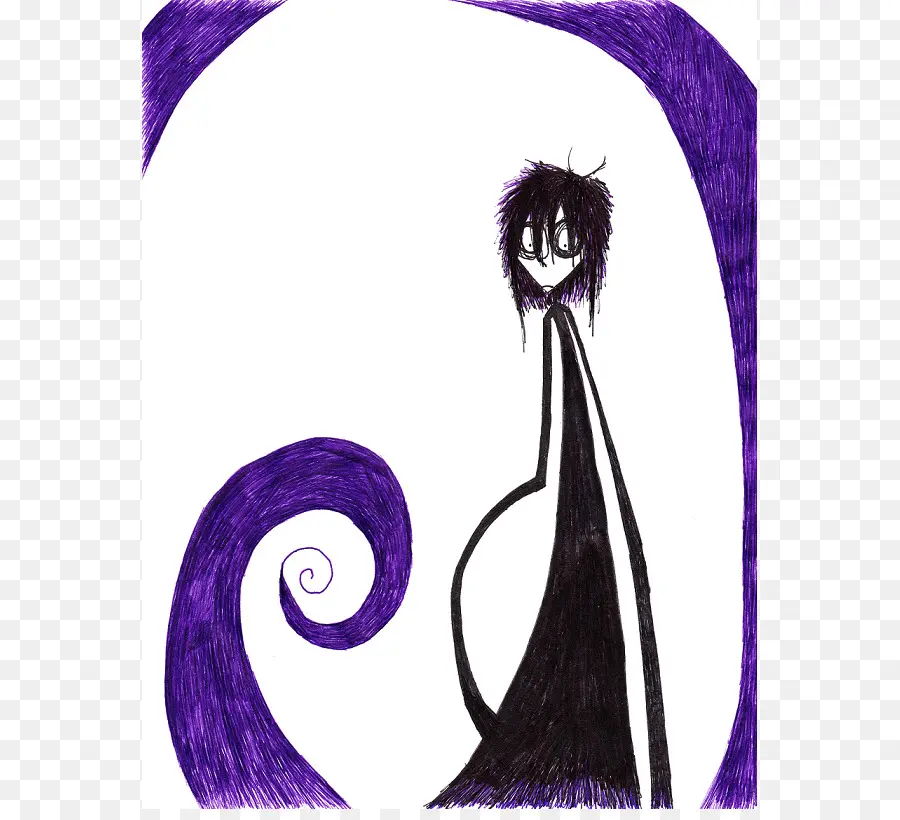 Personnage Gothique，Violet PNG