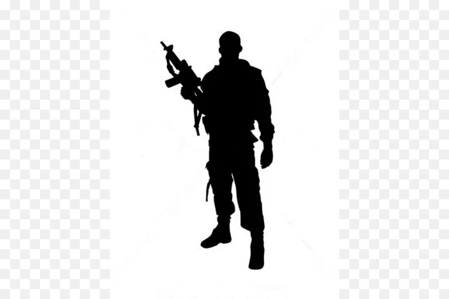 Soldat Silhouette，Militaire PNG