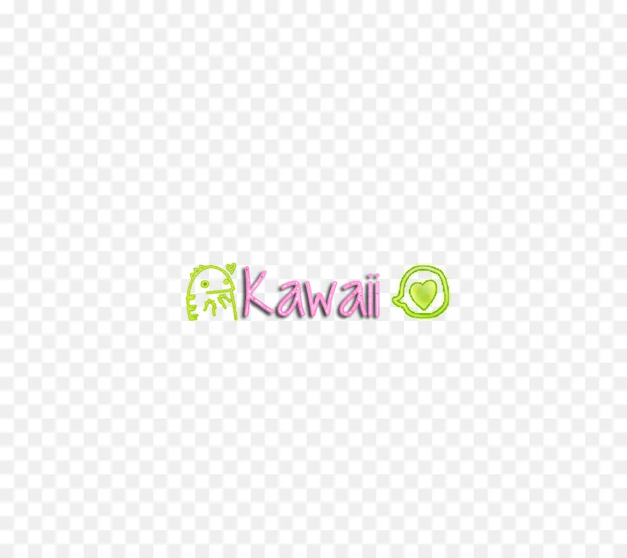 Texte Kawaii，Mignon PNG