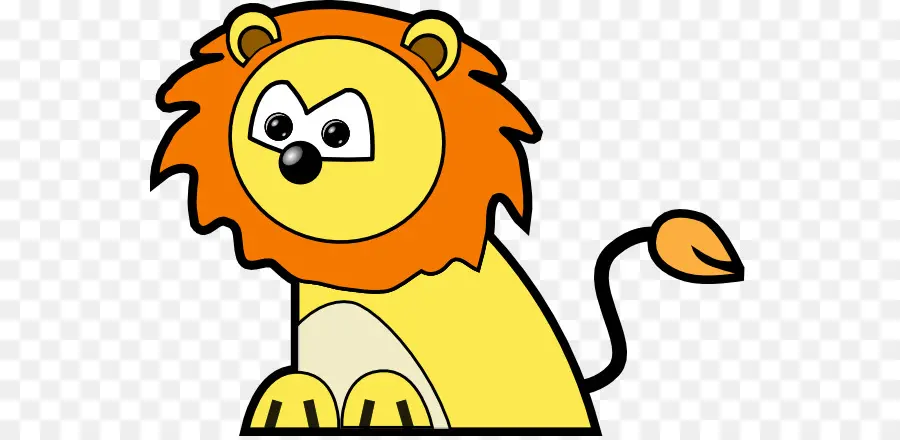 Lion De Dessin Animé，Mignon PNG