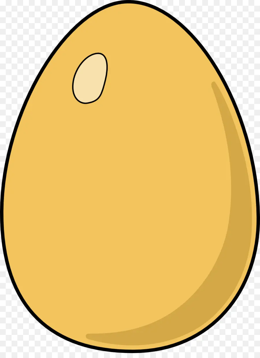 Oeuf Jaune，Ovale PNG