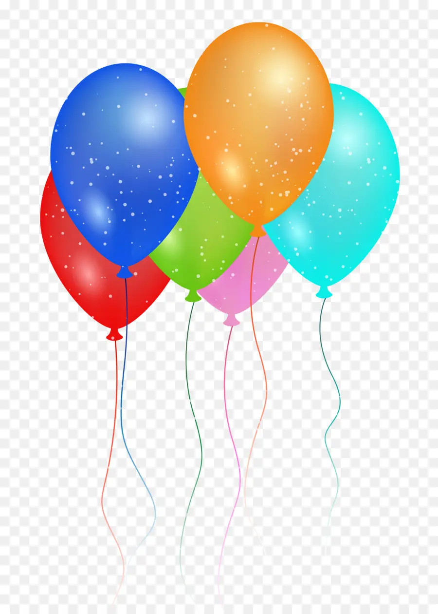 Ballons Colorés，Faire La Fête PNG