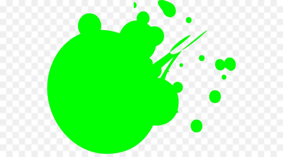 Éclaboussure De Peinture Verte，Peinture PNG