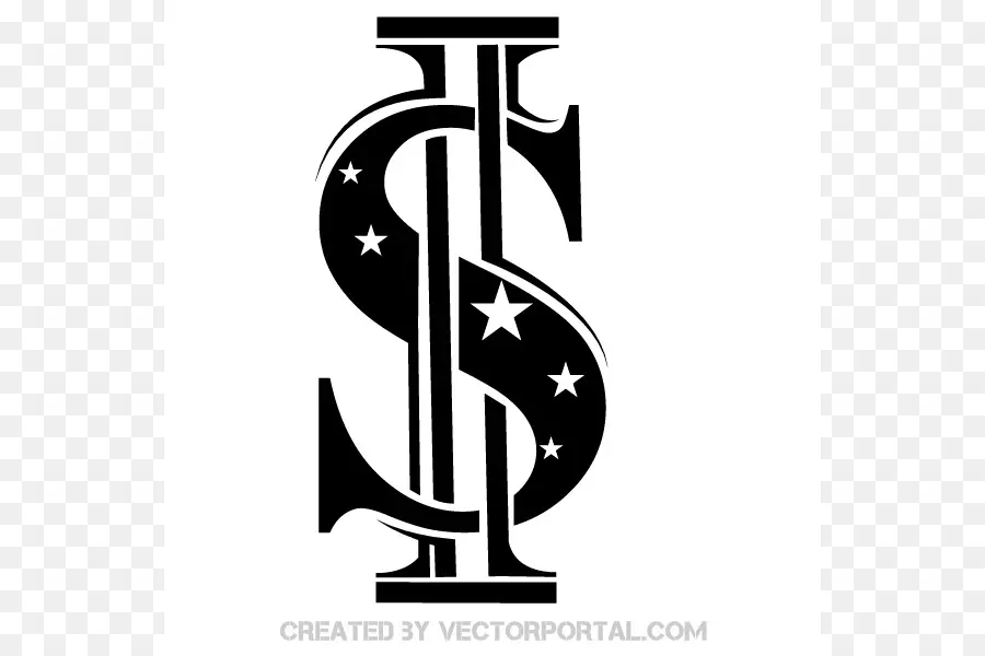 Signe Dollar，Argent PNG