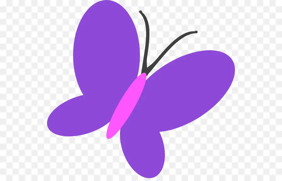 Papillon Violet，Insecte PNG