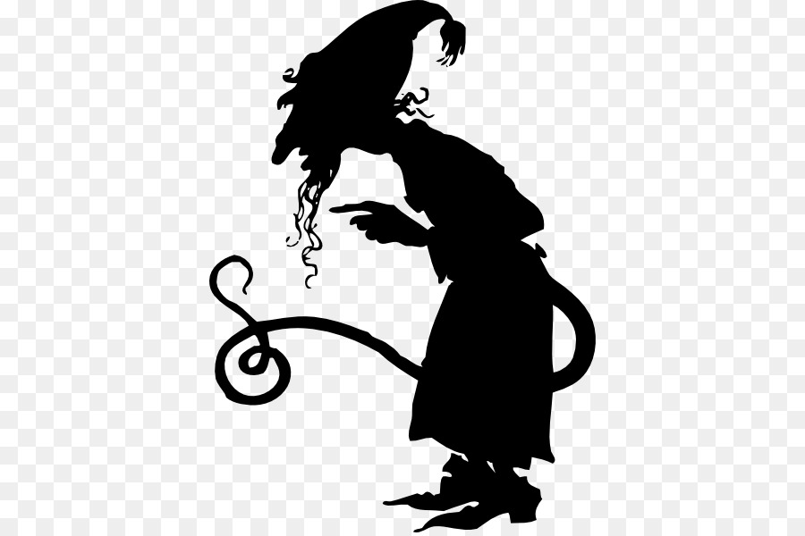 Sorcière Silhouette，Chapeau PNG