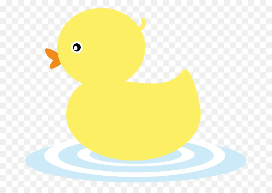 Canard En Caoutchouc Jaune，Bain PNG