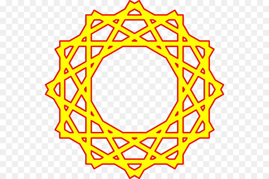 Motif Géométrique，Jaune PNG