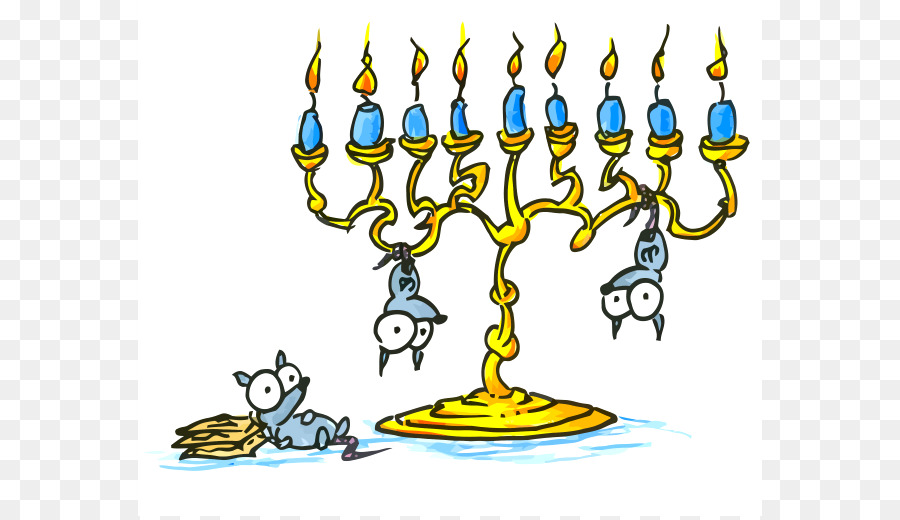 Menorah Avec Bougies，Bougies PNG