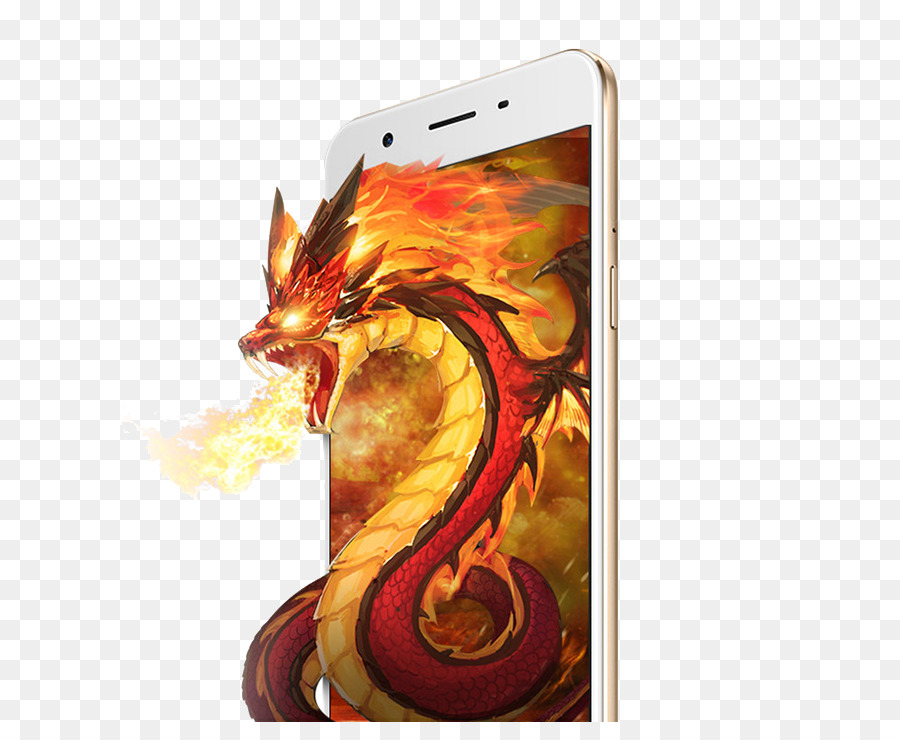 Dragon Et Smartphone，Dragon PNG