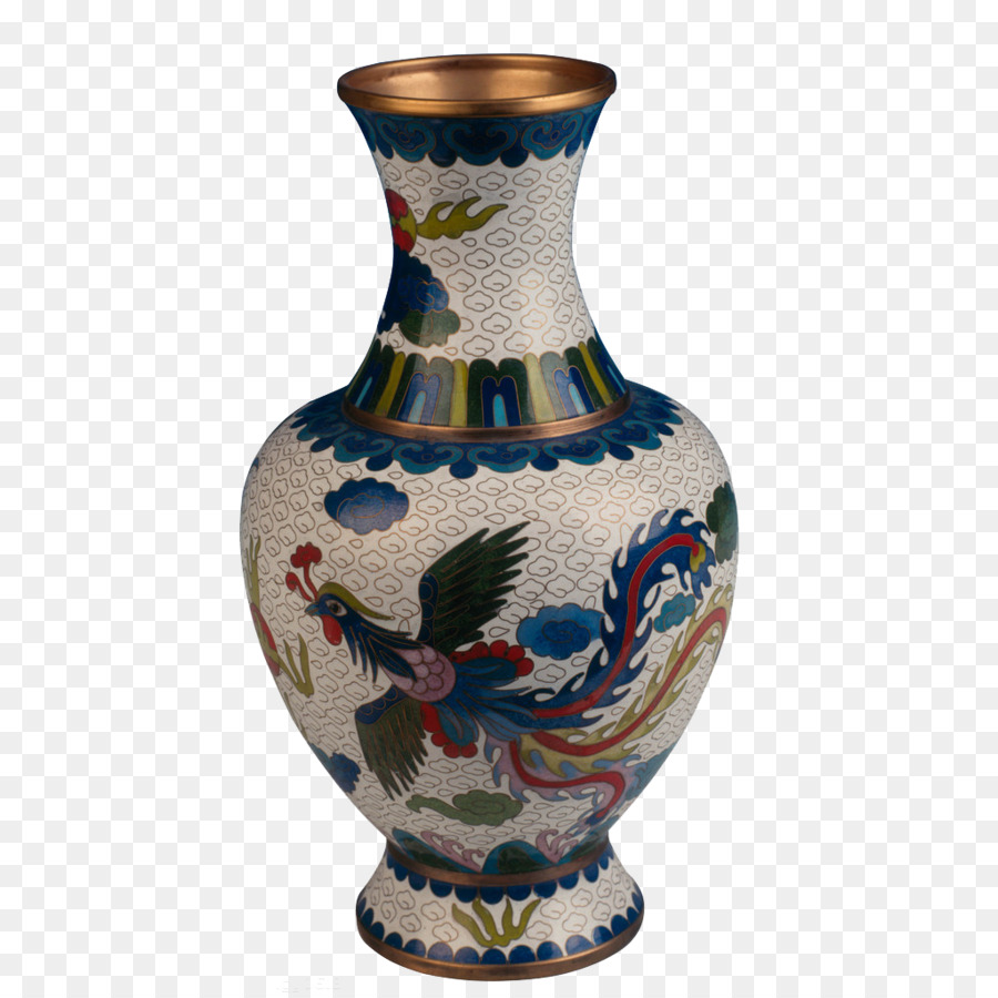 Vase En Porcelaine，Conception Florale PNG