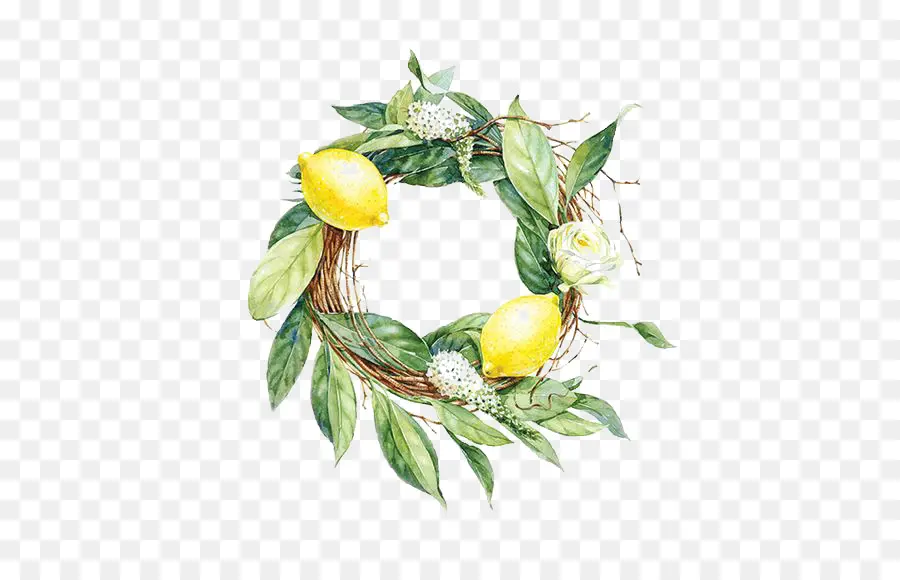 Couronne De Citron，Feuilles PNG