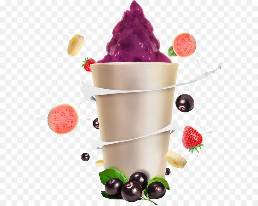 Crème Glacée，Fruits PNG