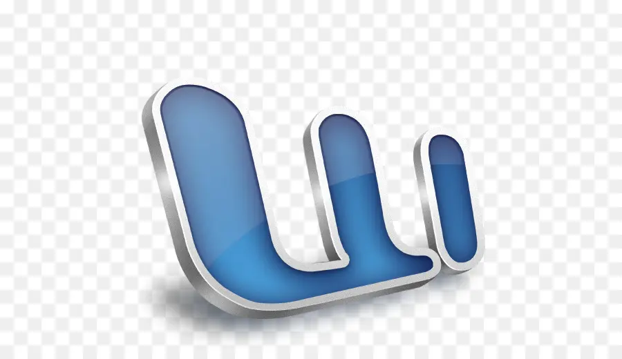 Logo W Bleu，Marque PNG