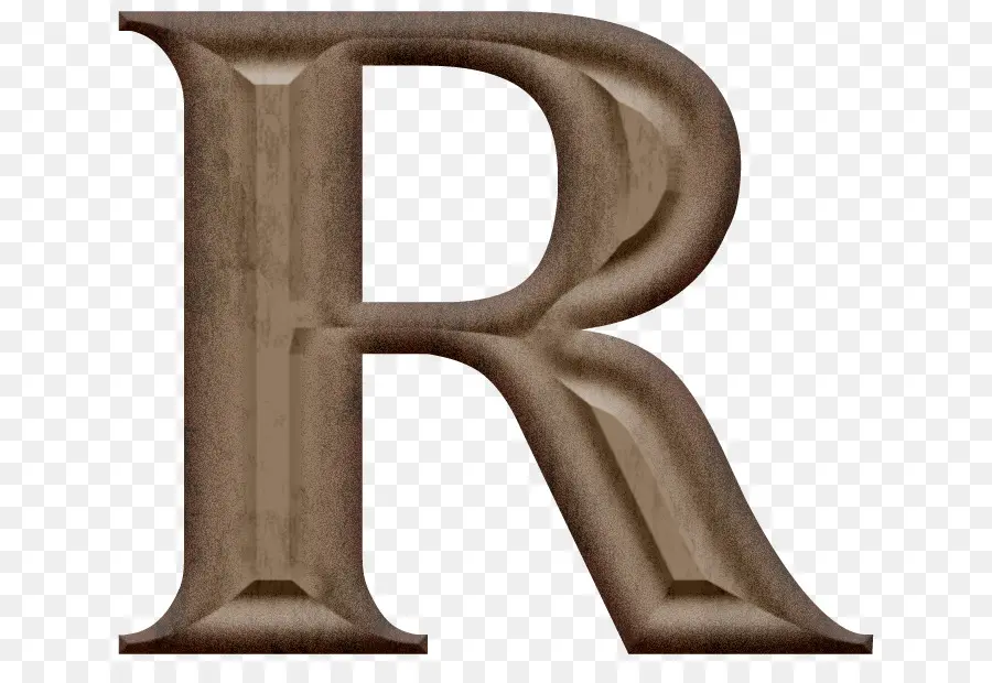 Lettre Marron R，Alphabet PNG