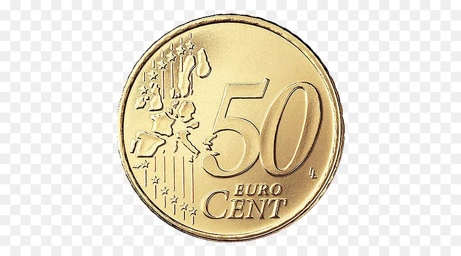 Coin De 50 Cents Euros，Euro PNG