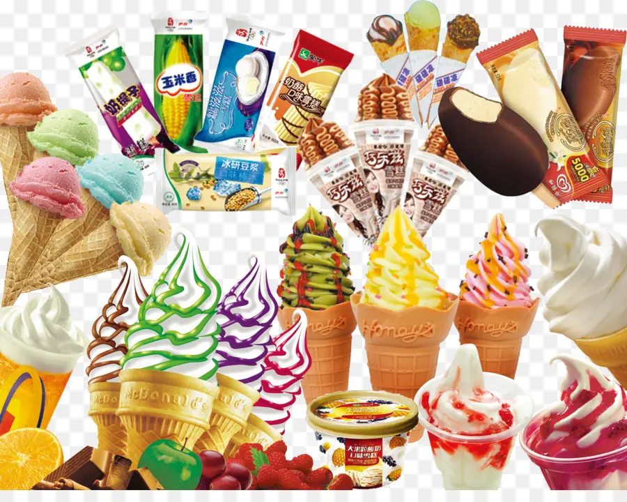 Crème Glacée，Sundae PNG