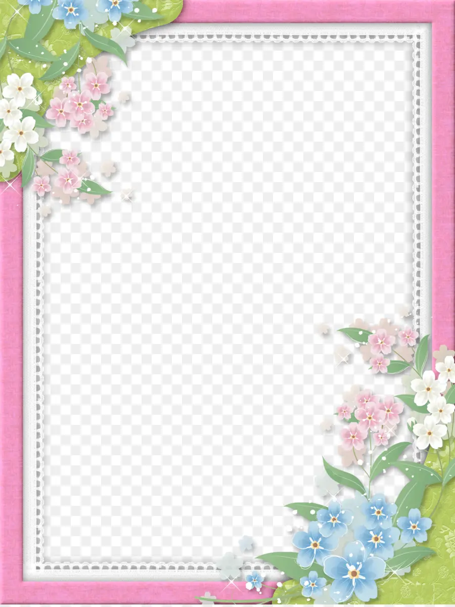 Cadre Floral，Fleurs PNG