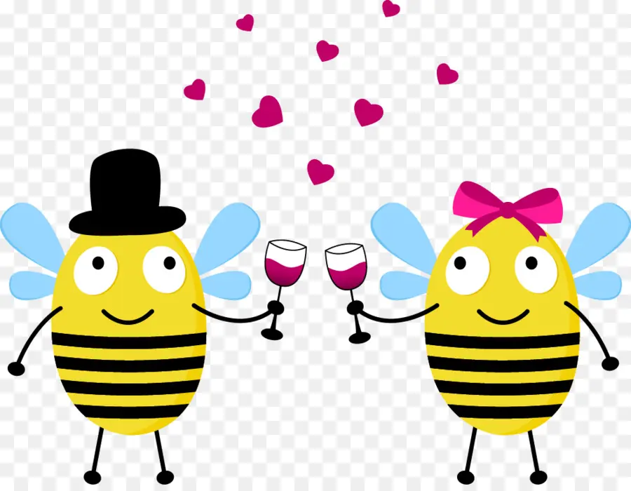 Couple D'abeilles，Les Abeilles PNG