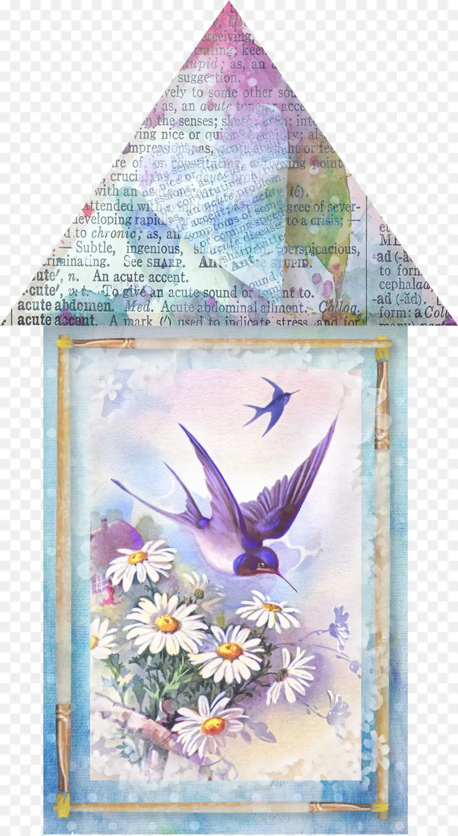 Illustration D'oiseau，Fleurs PNG