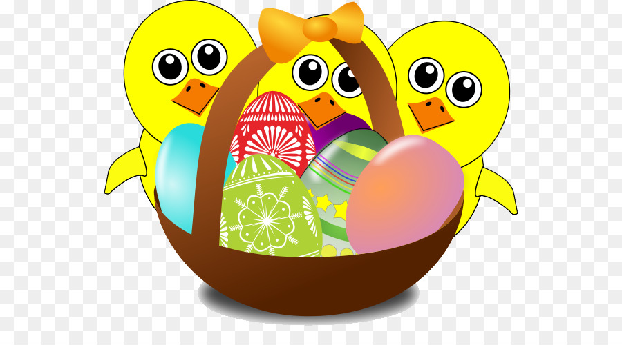 Panier De Pâques，Poussins PNG