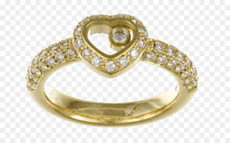 Bague En Forme De Coeur，Or PNG