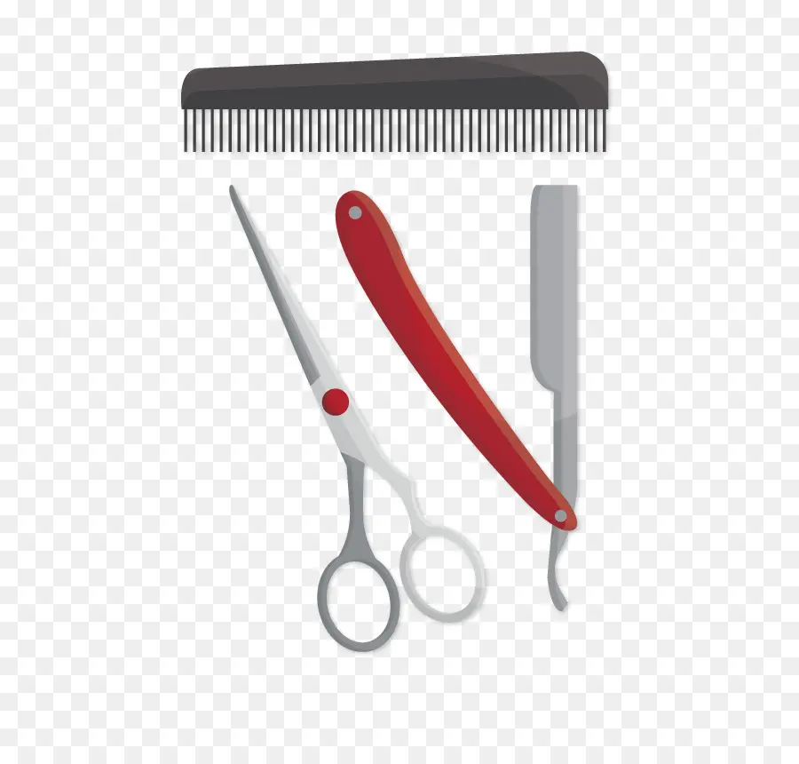 Outils De Barbier，Peigne PNG