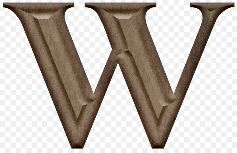 W En Bois，Alphabet PNG