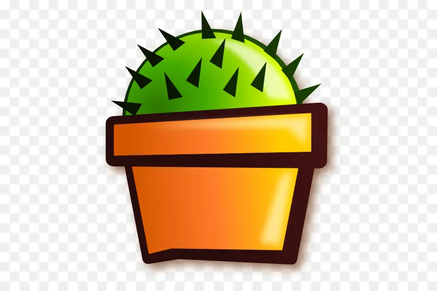 Cactus Vert，Pot PNG