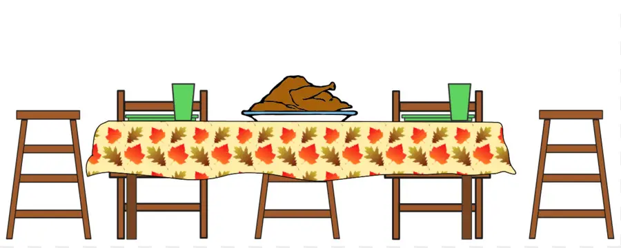 Table De Thanksgiving，Dinde PNG