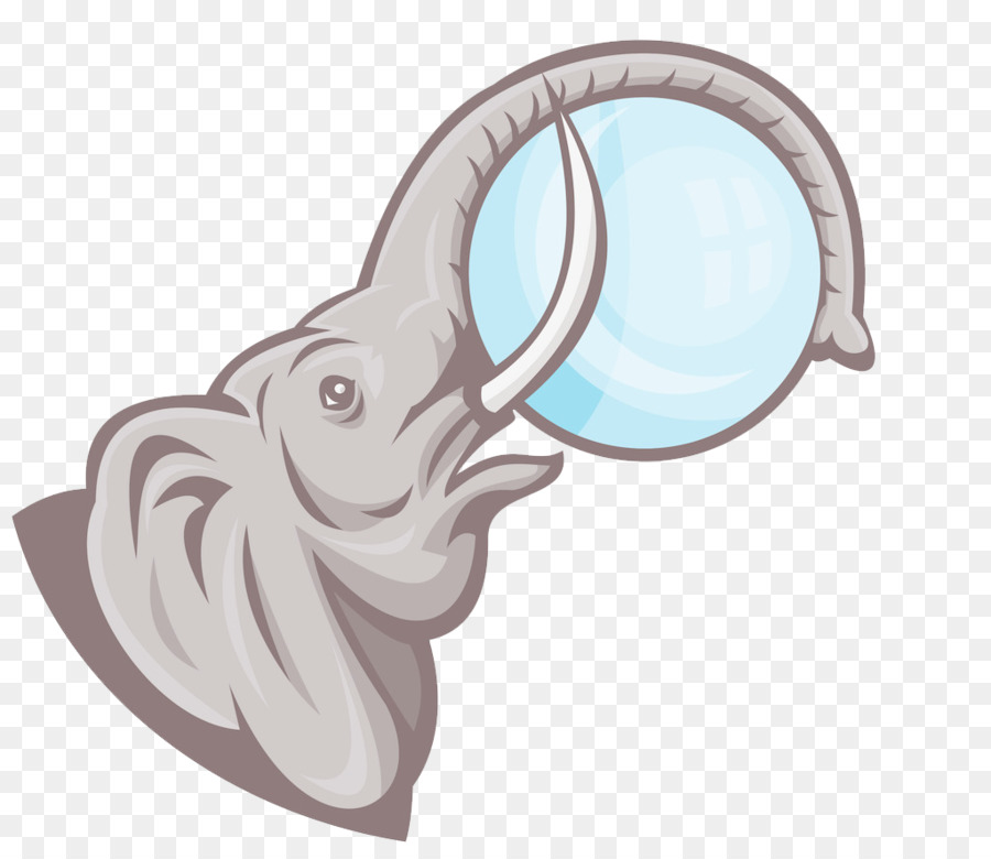 Éléphant Avec Ballon，Tronc PNG