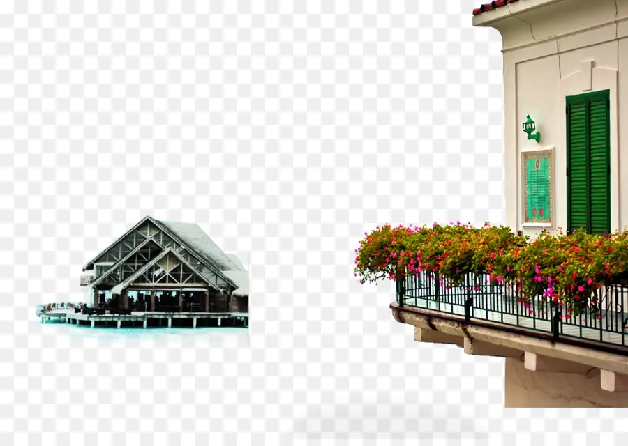 Balcon Fleuri，Fleurs PNG