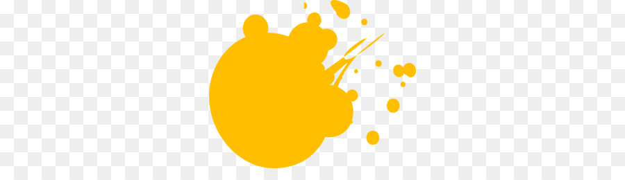 Éclaboussure De Peinture Jaune，Peinture PNG