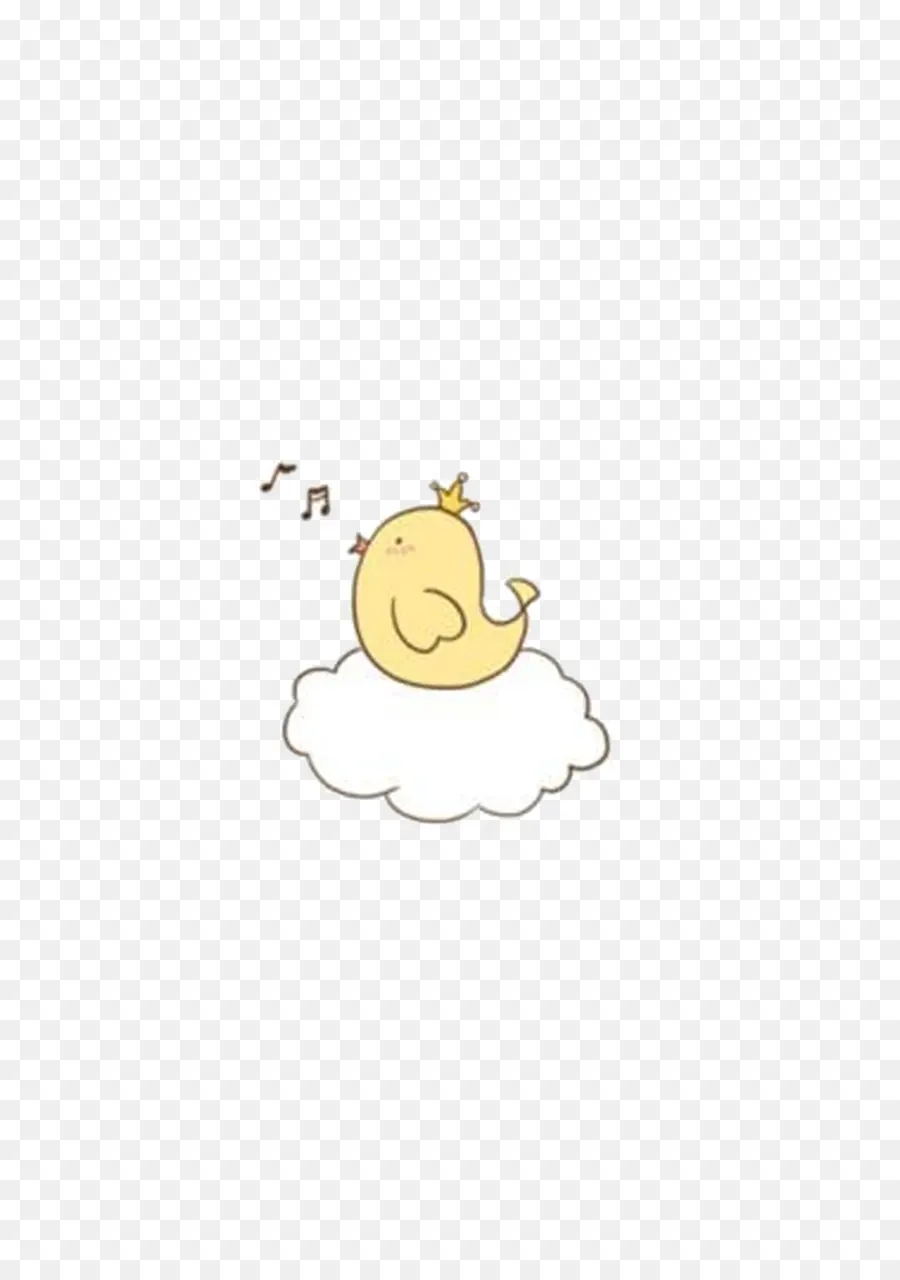 Oiseau Mignon Sur Un Nuage，Nuage PNG