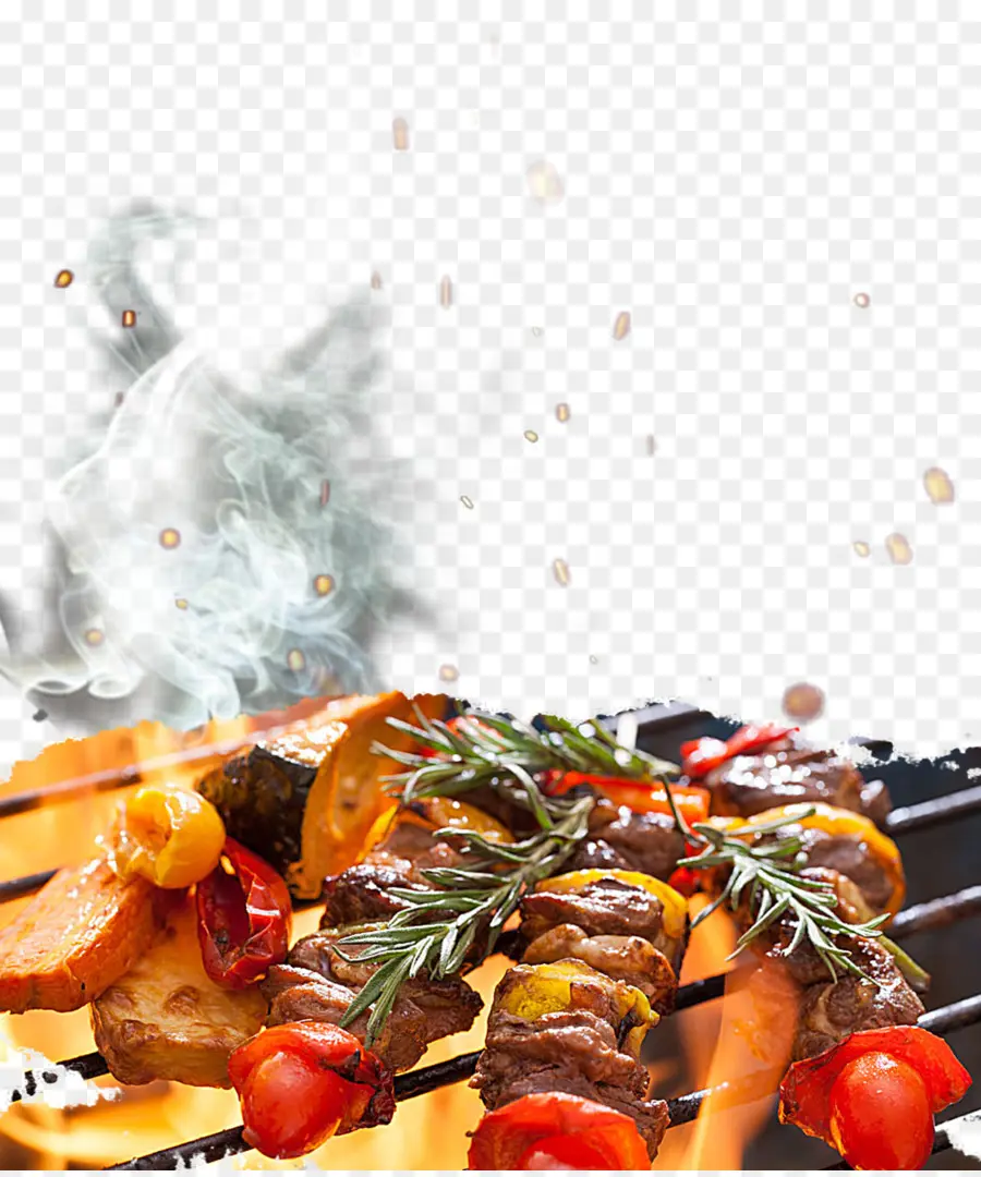 Brochettes De Légumes Et De Viande Grillés，Légumes PNG