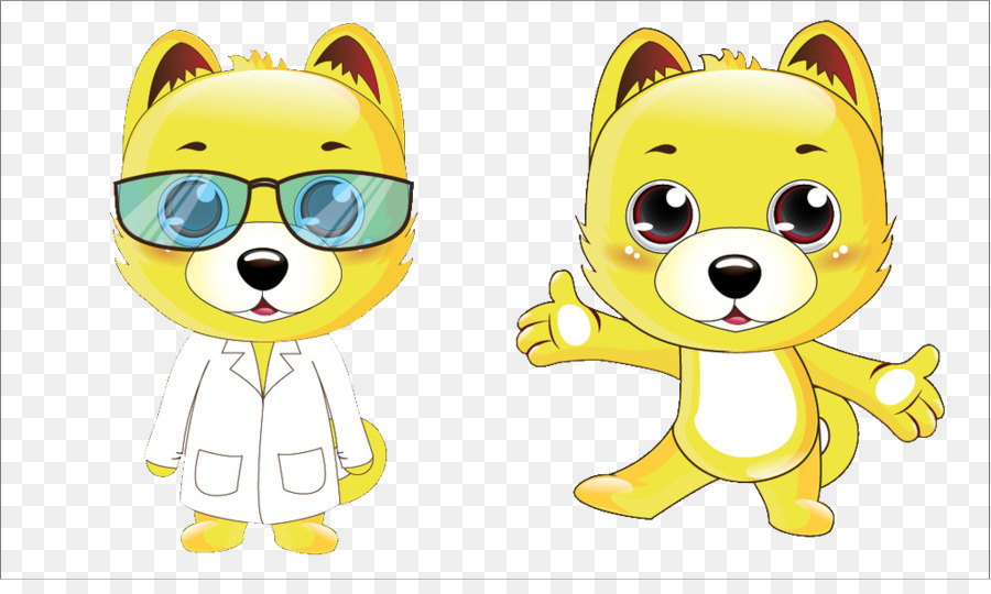 Chiens De Dessin Animé，Lunettes PNG