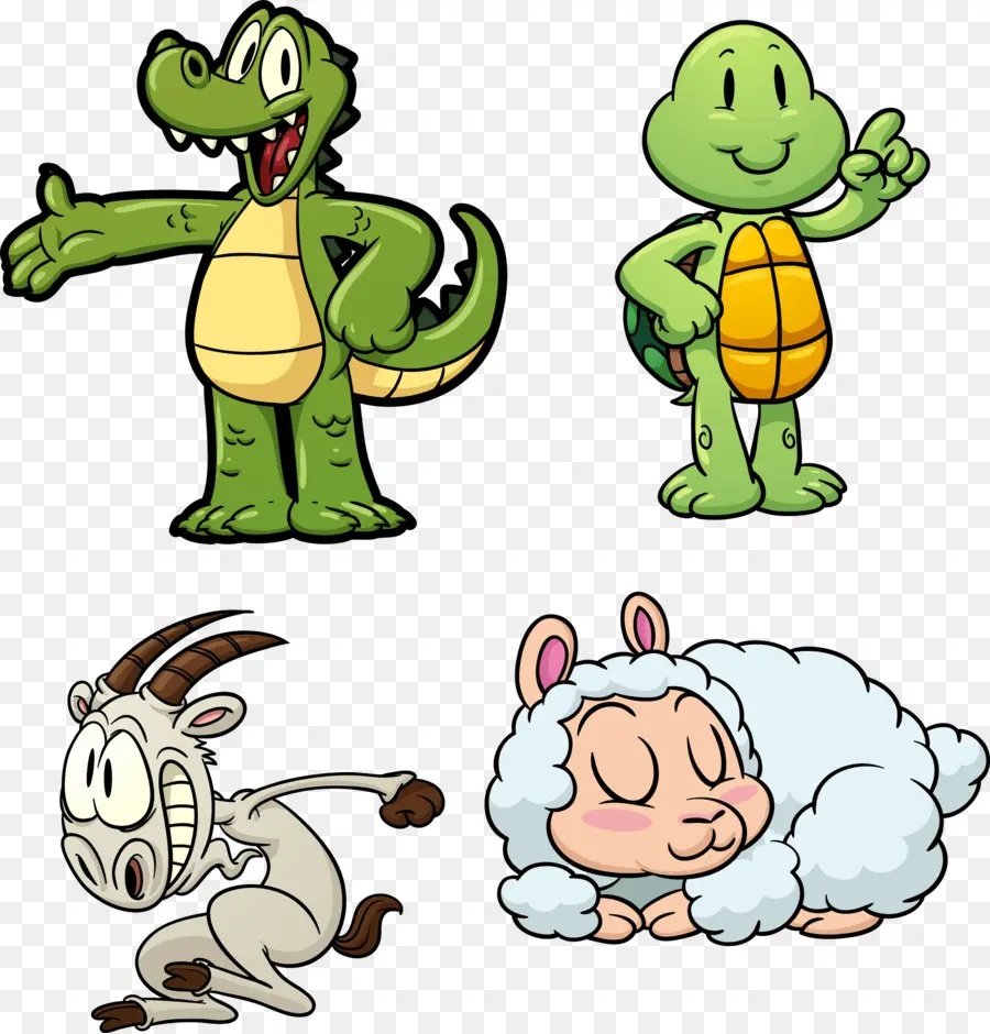 Animaux De Dessin Animé，Crocodile PNG