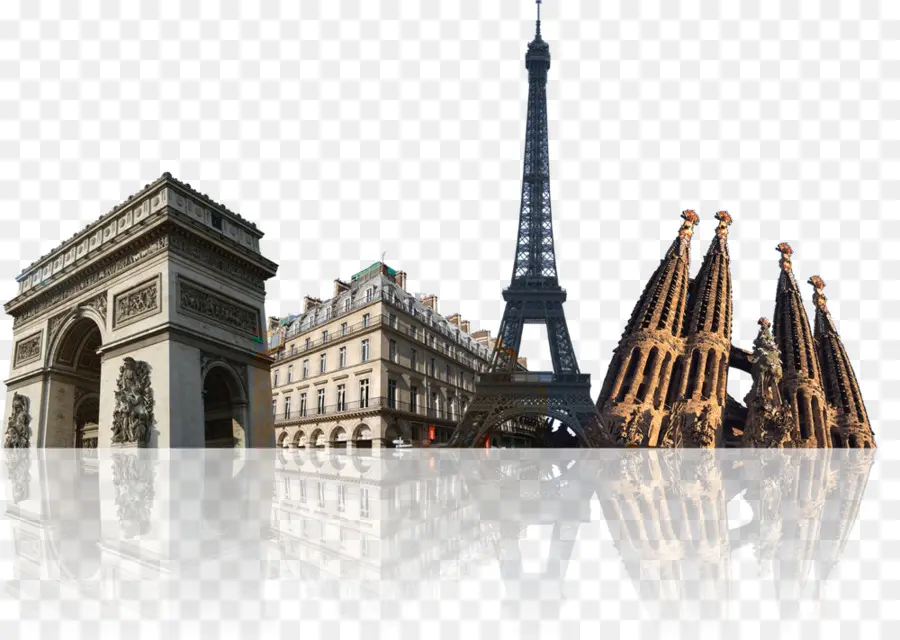 Tour Eiffel，Arc De Triomphe PNG