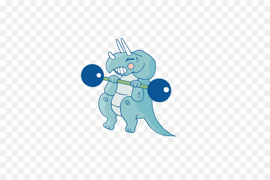 Dinosaure Bleu，Haltérophilie PNG