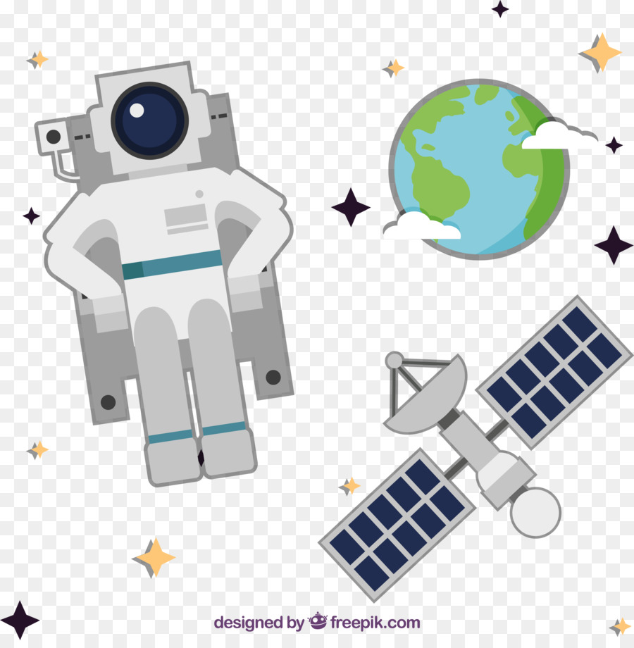 Astronaute Et Satellite，Espace PNG